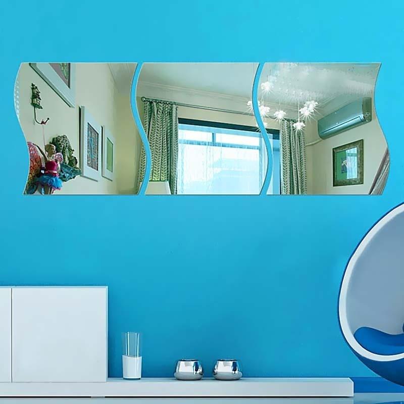 1 ks DIY odnímatelný domácí pokoj Nálepka na zrcadlo na stěnu Umělecká vinylová nástěnná malba Decor Decal