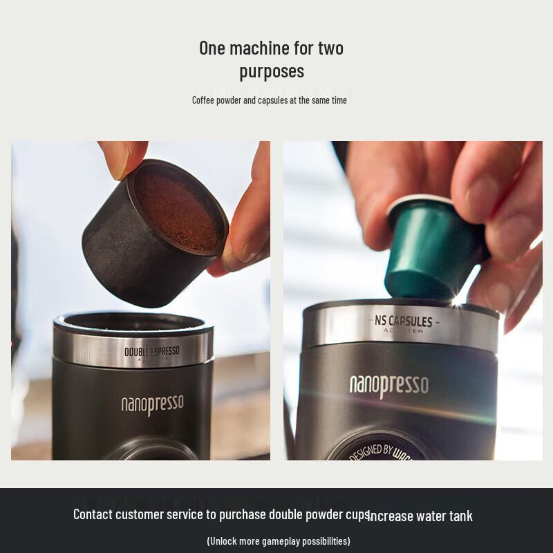 WACACO Nanopresso Tragbare Espressomaschine mit NS-Adapter