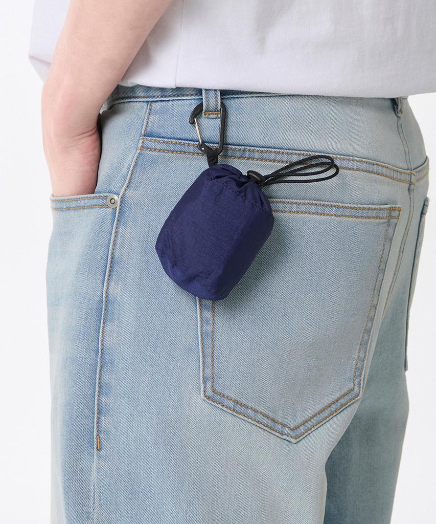 Musinsa Standard Crinkle Micro Packable Shoulder Bag [Blue]