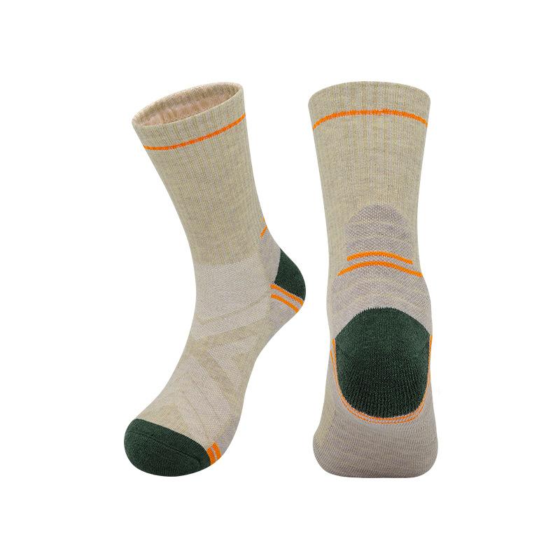 1 Pair Women's Merino Wool Hiking Socks Antibacterial Thick Thermal Cushion Athletic Outdoor Camping Sports Socks