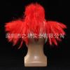 Red-haired funny clown latex mask headgear Halloween performance party prop