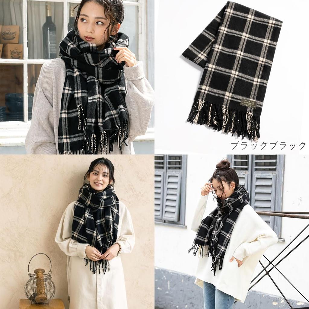 Queen Head Large Stole 21 (Free Size, Black)