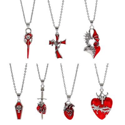 Adjustable Length Neckchain Metal Pendant Necklace Unisex Streetwear Accessory Hip Hop Choker Jewelry for Men and Women