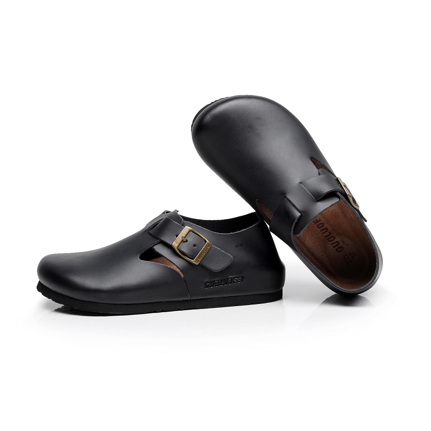 

Удобные женские туфли из пробки на низком каблуке с регулируемой пряжкой, идеально подходят для активного отдыха Мужские сандалии 45