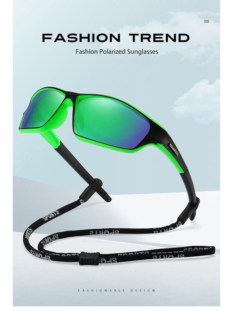 Fashionable Polarized Windproof Cycling Sunglasses for Men - Colorful Outdoor Sports Eyewear