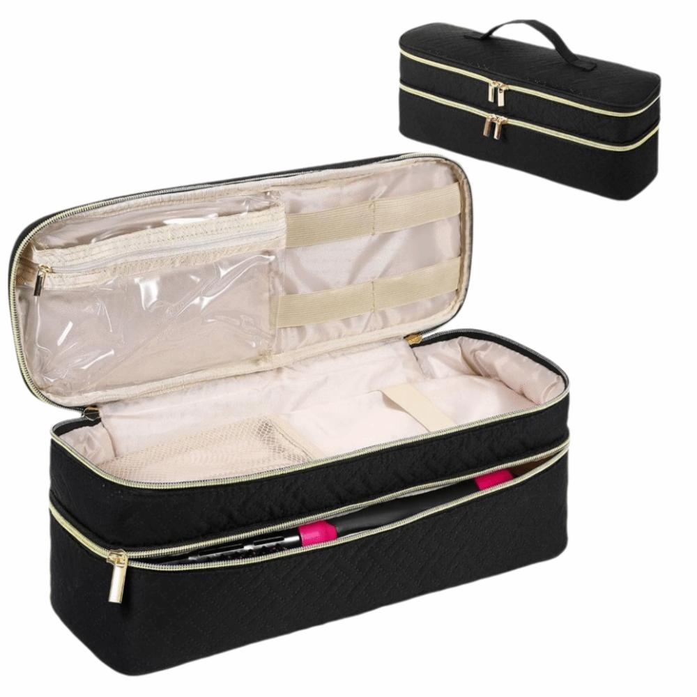 Double-Layer Hair Styling Tools Organizer Expandable Curling Iron Storage Bag  Home Storage