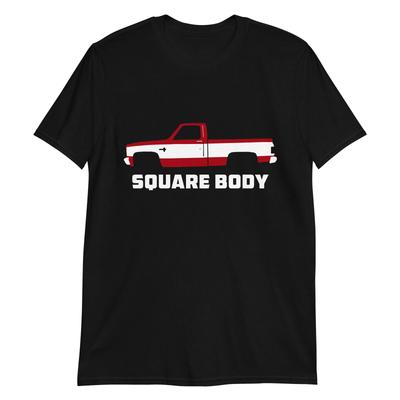 T-shirt a maniche corte Pickup Americano Chevy C10 Silverado Square Body del 1987
