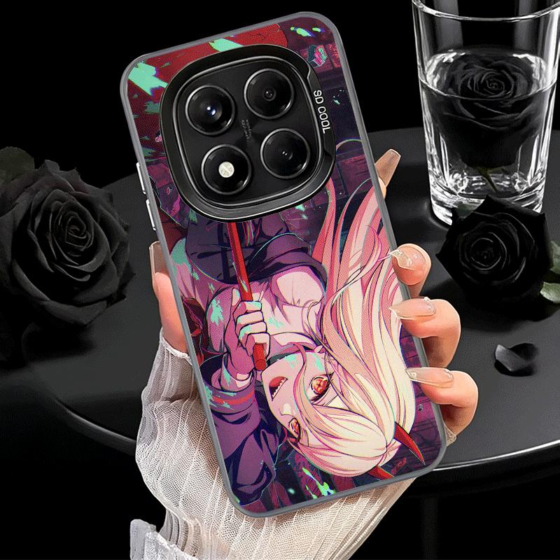 Anime Character Power CSM Soft Phone Case for Xiaomi Redmi Note 13 14 15 Pro Plus 12S 12 11S 11 11T 10S 10 Shockproof Cover Back
