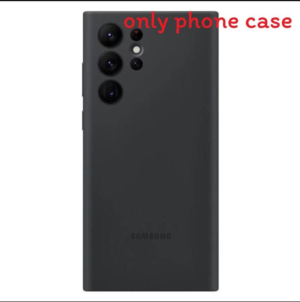 Galaxy S24 For Ultra Silicone Case Dark Violet Solid Color Models Design
