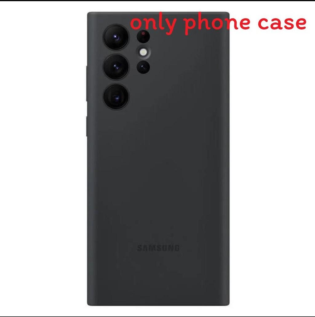 

S24 Galaxy Для Ultra Силиконовый Чехол Темно-Фиолетовый Однотонный Дизайн Моделей Black S24