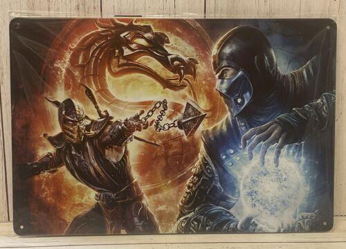 mortal kombat Metal Poster Subzero Vs Scorpion Fight Gameroom ManCave AwesomeAluminumtin sign 20x30cm(7.8x11.8inch)