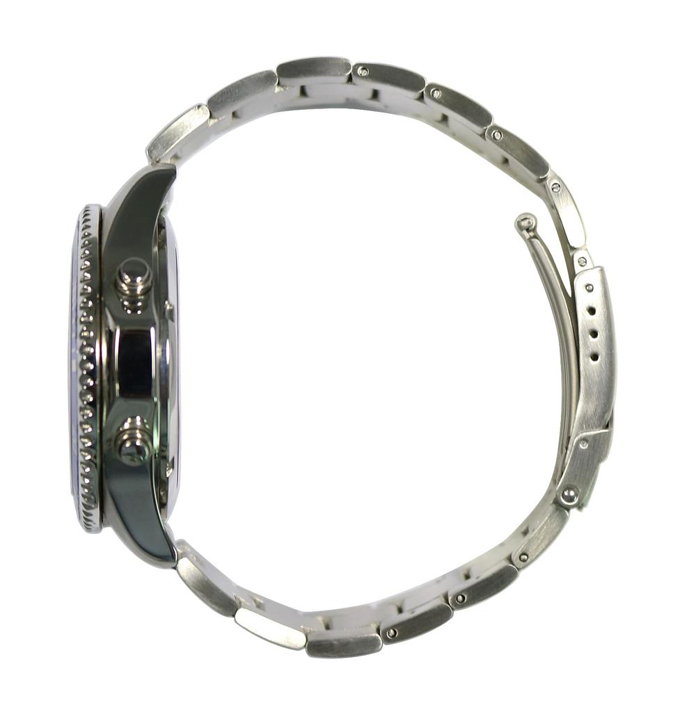 [ARTSTATE AS1771E] Funk-Herrenuhr, Datums- und Wochentagsanzeige, Edelstahl, Lange Lebensdauer, 100M Wasserdichtigkeit (BLAU)