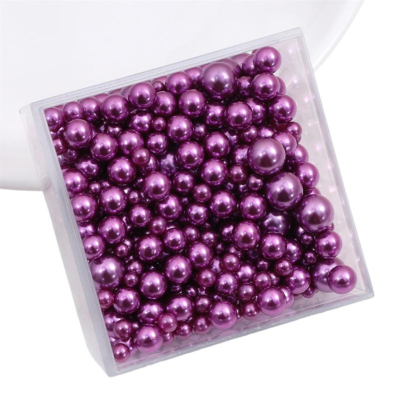 

3-8 мм 10/50 г случайные смешанные жемчужные бусины без отверстий, круглые бусины из АБС-пластика для рукоделия, изготовления ювелирных изделий 3-8mm 10g