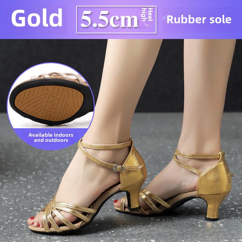 Dámské boty s měkkou podrážkou na latinskoamerické a čtvercové tance pro společenské tancování