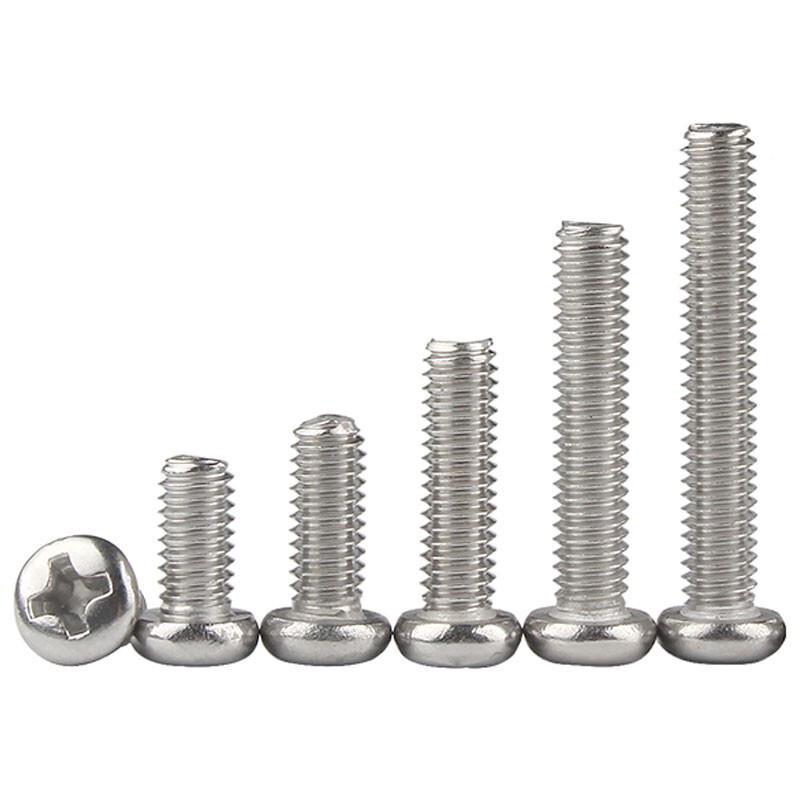 304 Stainless Steel Phillips Pan Head Machine Screws