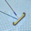 1 Piece Universal Pool Wall Steps Corner Cleaning 45CM Heavy Duty Aluminum Pool Brush Head With 7 Rows Nylon Bristles