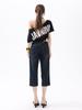 Women's Retro High-Waisted Slimming 7-Point Denim Capri Pants - Summer 2026 Collection
