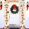 Happy Birthday Porch Sign Camping 1 Pair 30.48x179.83cm Indoor Outdoor Decor