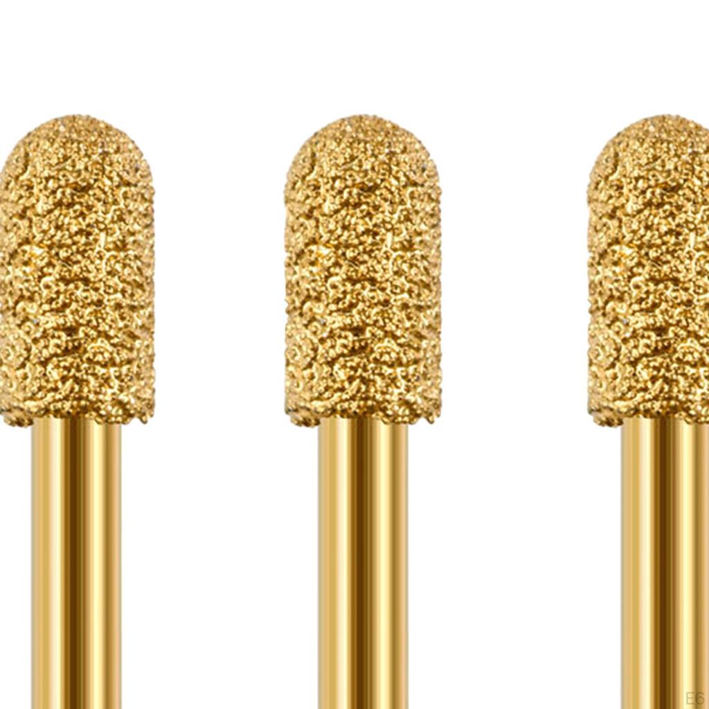 3 sztuki wiertła szlifierskiego, wiertła diamentowego, okrągła główka