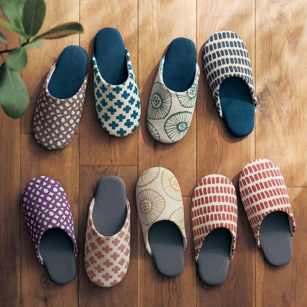 Belle Maison Washable Slippers Set of Scandinavian for Guests 4, Design, Warm,