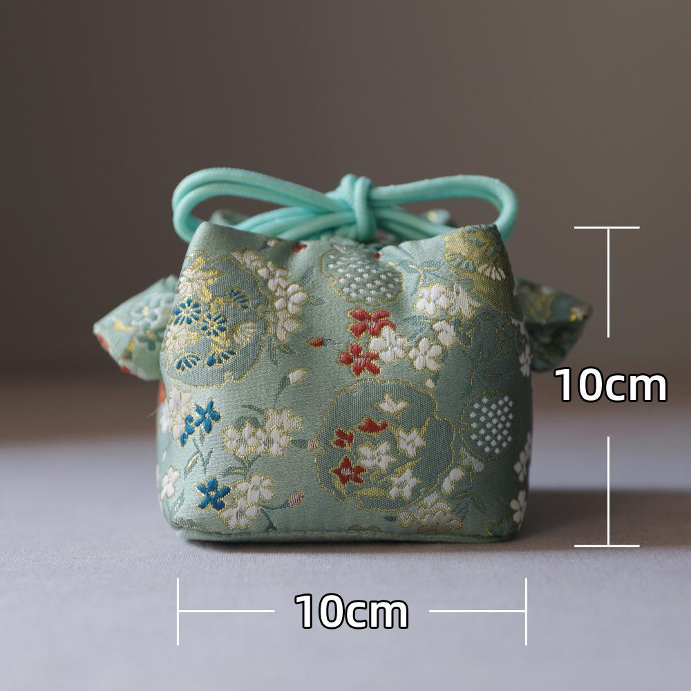 Travel Bag Storage Pouch Tea Set Teapot Cup Bag Japanese Style Multifunctional Portable Drawstring Tea Ceremony Accessories New