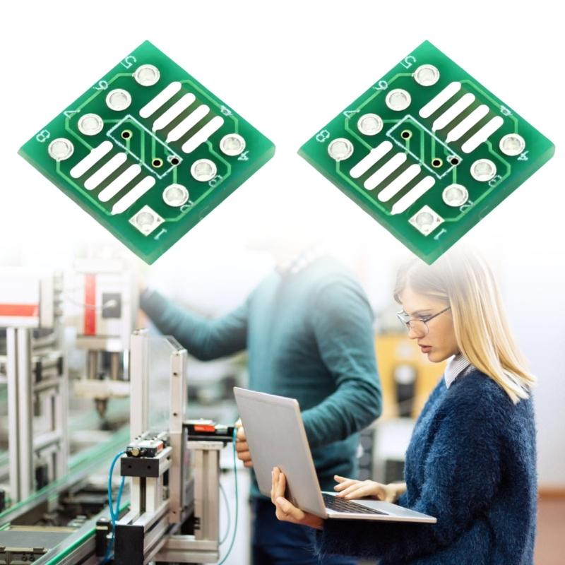 Precise Space SOP8 SSOP8 TSSOP8 Adapter Board Compatible for SOP8 SSOP8 TSSOP8 Chip For Circuit Development 0.65mm