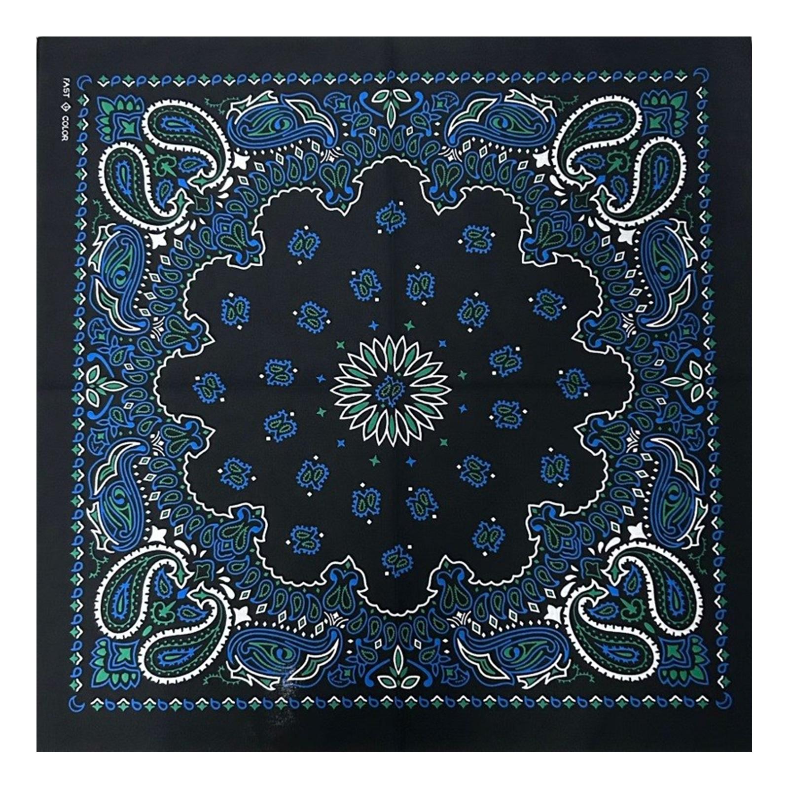 

Multiuse Polyester Cotton Bandana Scarf for Headbands and Face Mask Cashew Pattern Headwrap for Various Occasion