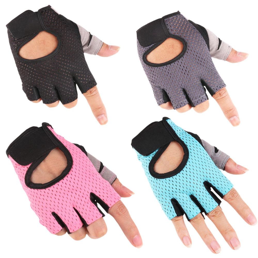Half Finger Gloves for Men and Women Outdoor Mountaineering Thin Breathable Mesh Shock Absorbing and Sun Protection Training Cycling Gloves