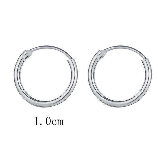 Fashion Simplicity Hoop Earrings for Women Punk Hip-Hop Gold Metal Circle Hoop Party EarringsTrend Jewelry Gift