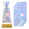 50pcs Mermaid Tail Candy Gift Bag Kid Girl Little Mermaid Theme Birthday Party Supplies Cookie Bag Baby Shower Decoration Favors