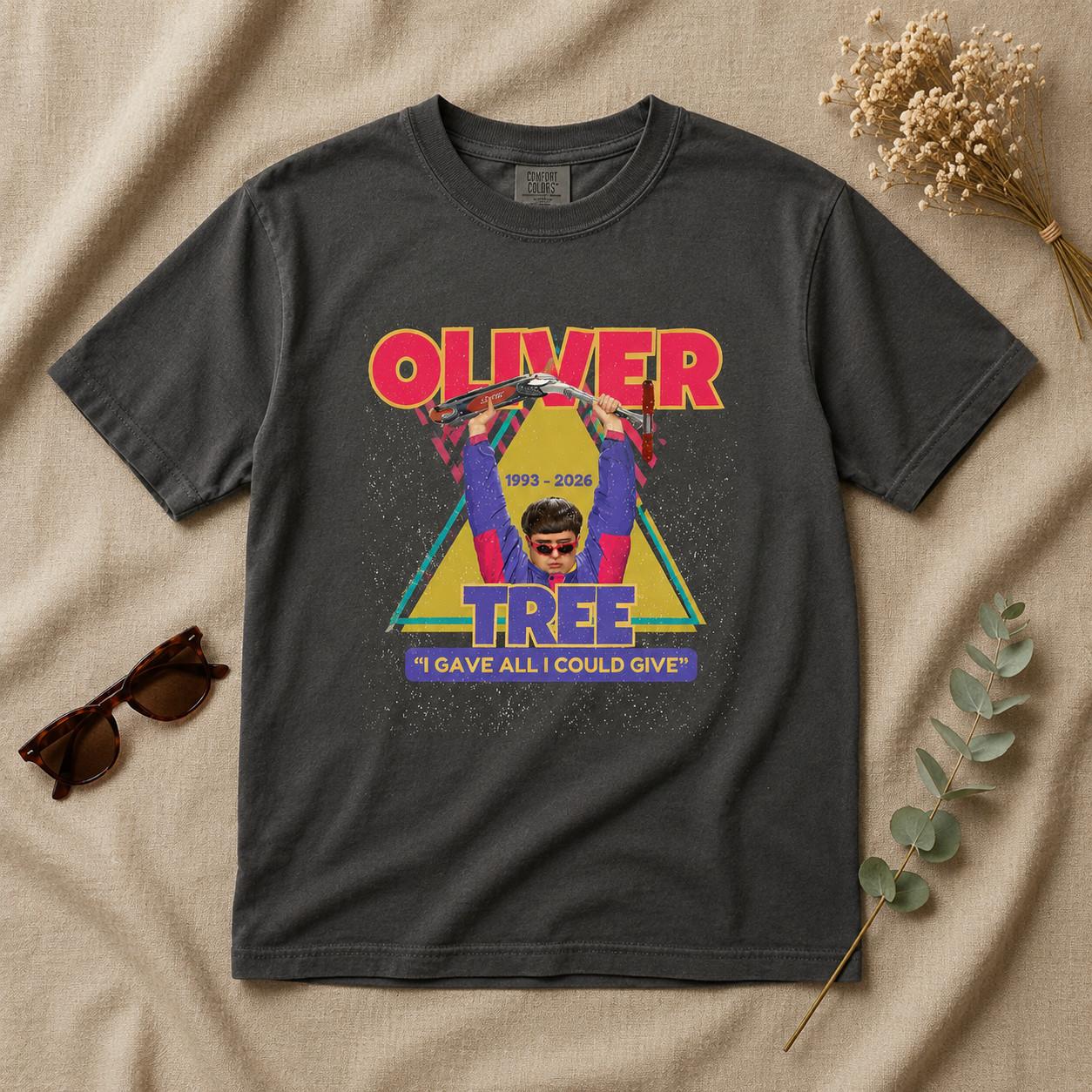 Oliver Tree Retro Vintage Comfort Colors, Oliver Tree Retro 90s Shirt Unisex T-Shirt XXXL