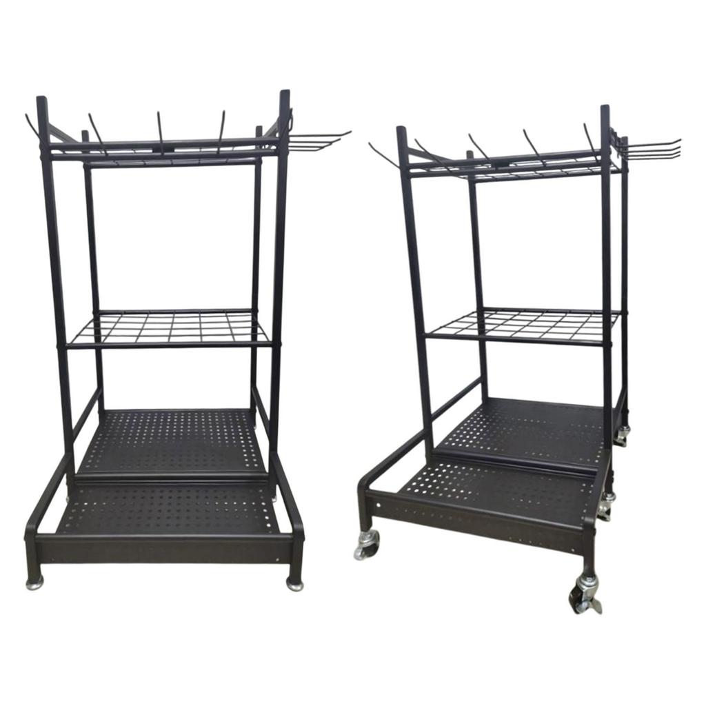 Yard Tool Steel Rack Storage Holder Organization Garden Patio Tool Organizer