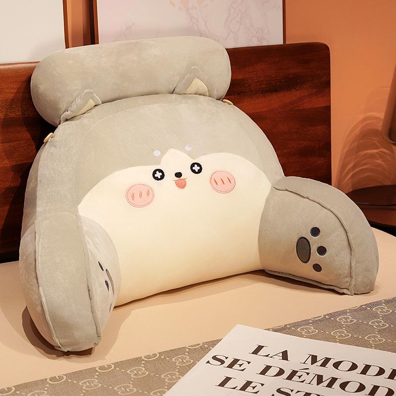 Cartoon Headboard Large Backrest Pillow for Student Dormitory: Soft Sofa, Bed, or Bay Window Reading and Lumbar Support Cushion