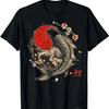 2025 neues Modell Blühender Koi Karpfen Fisch Japanische Sakura Grafik T-Shirt Damen Kleidung s Grafik T-Shirts Harajuku Ropa De