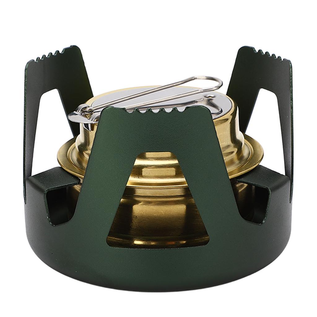 Mini Alcohol Stove Brass Aluminum Alloy Safe Windproof Portable Widely Used Mini Backpacking Stove