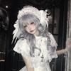Nieten Lolita Flügel Spitze Stirnband Spicy Girl Rüschen Haarband Niedliches Cosplay Kopfschmuck Täglich