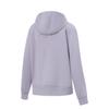 Li Ning Solid Color Zipper Hooded Versatile Cardigan Sweatshirt Women Sweatshirt AWDW078-1