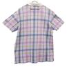 Pearly Gates Check Pattern Golf Short Sleeve Polo Shirt 4 Purple Men's Used