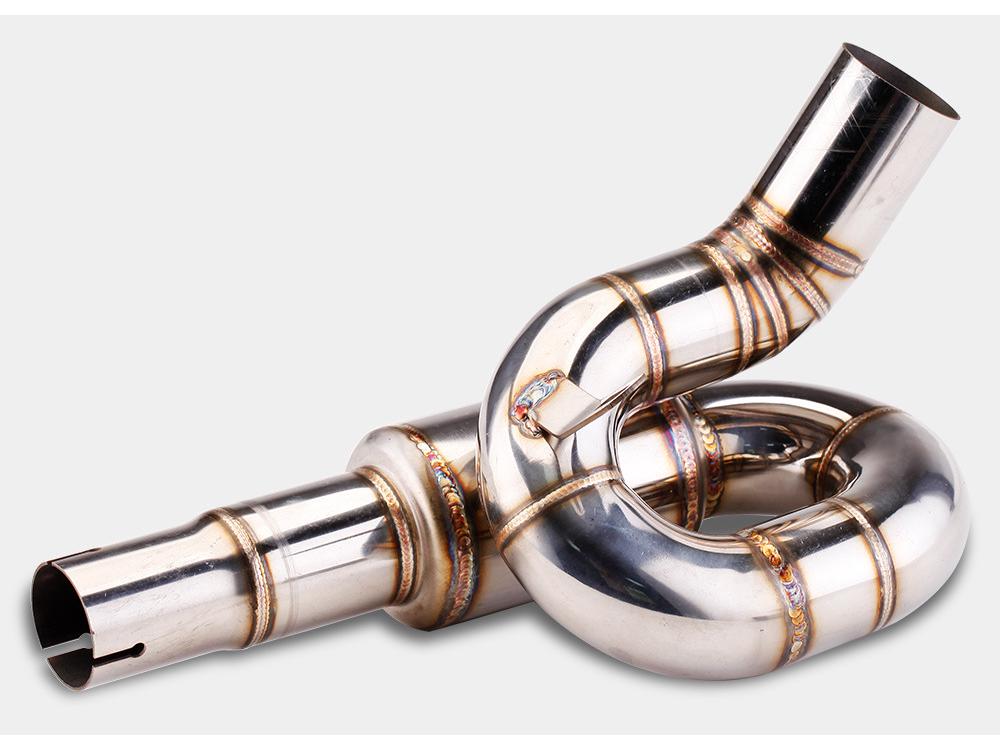 QJ Chase 600 Race - Revolving Mid-Section Exhaust Pipe, Tail Section Mod for Direct Installation