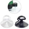 50 Pcs 3.5 Cm Car Sunshade Suction Cup Wedding Balloon Decor Transparent Black Glass Plastic Sucker Hooks.