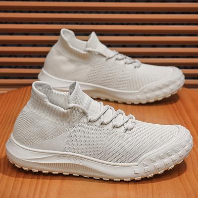 Modne męskie casualowe buty sportowe na zewnątrz Letnie oddychające skarpetki buty Buty do biegania męskie Siatkowe Lekkie Komfortowe Sportowe Buty do joggingu chodzenia