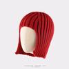 New Ear Protection Winter Beanie Hat Warm Breathable Knit Hat Solid Color Overhead Cap Autumn Winter