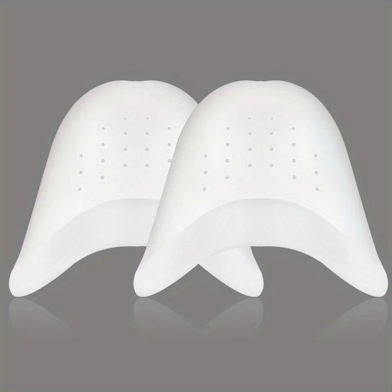 

1 пара гелевых накладок на носки, мягкие накладки на пуанты для балета, танцевальная обувь для спортсменов, накладки на носки, силиконовые гелевые накладки на пуанты с дышащей пропиткой белый