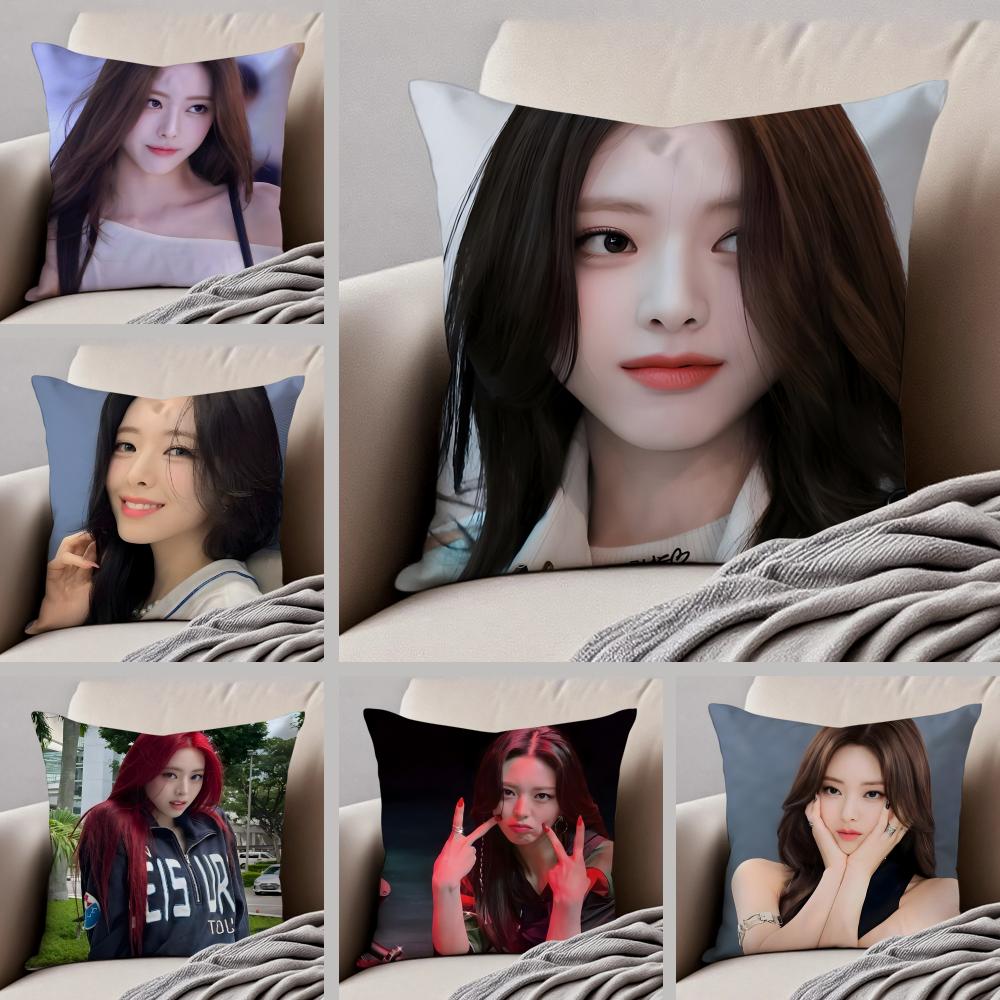 actor youthful SShin Yuna Cushion Cover Throw Pillow Cover Hidden Button Durable Polyester Chair Cushion