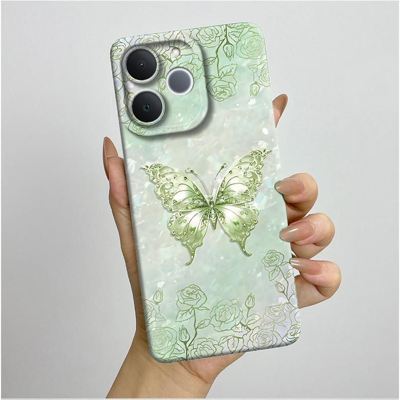 For Realme Note 70T Phone Case Aesthetic Butterfly Flower Anti Drop Protection Covers For Realme Note 70 T Note70T Bumper Casing