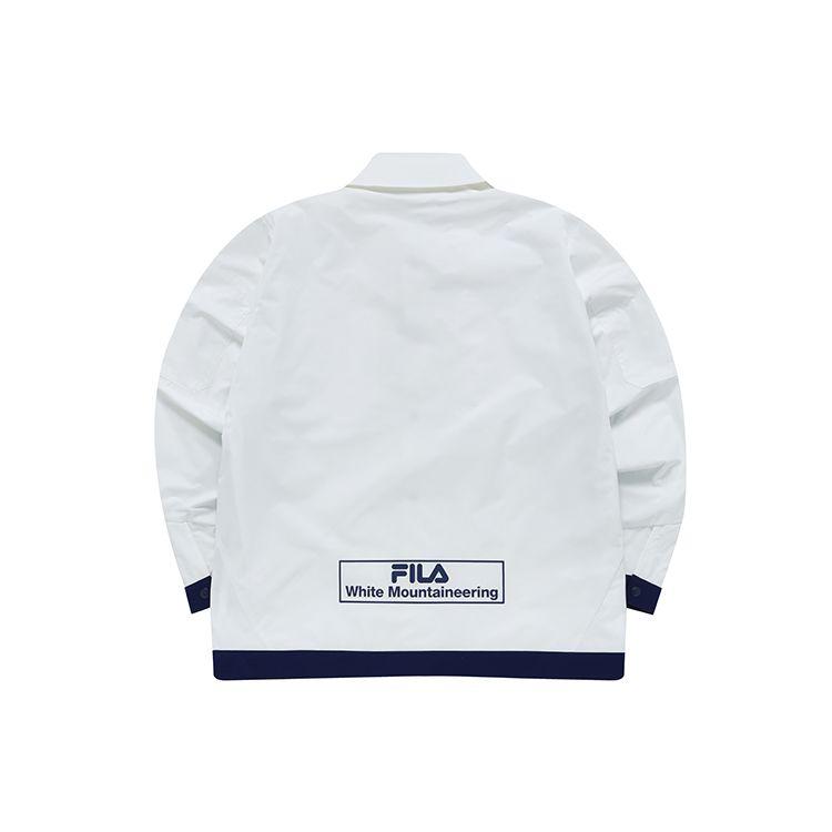 FILA FUSION White Mountaineering Collaboration Casual Sports Woven Jacket Men jackets T11M227701F-WT