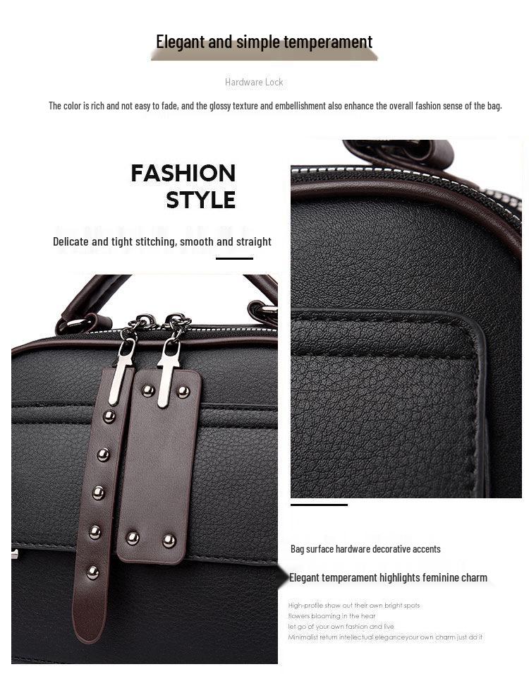 Crossbody Tote Shoulder Bag: 2026 Retro Niche Texture Small Square Women's Travel Casual Bag