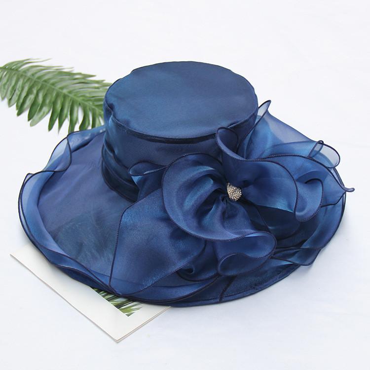 Elegant Womens Sun Hat With Crystals And Floppy Brim For Sun Protection In Summer Style A