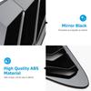 Rear Side Window Louvers Compatible For    2024 2025 2026 Kia K5 Accesories Sport Style Air Vent Cover (Glossy Black)