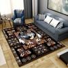 Native Indian Wolf Carpet Rug for Living Room Bedroom Home Sofa Decoration,Kids Play Non-slip Floor Mat